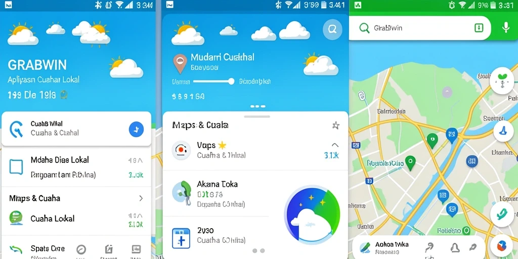Tampilan antarmuka aplikasi GRABWIN yang menarik dan informatif.