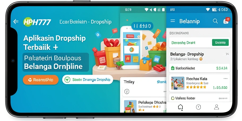 Tampilan antarmuka HP777 yang sederhana dan fungsional untuk Dropship.