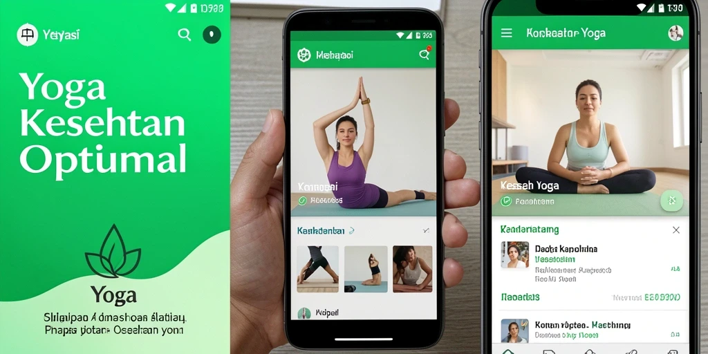 Antarmuka pengguna aplikasi Yoga ID6788 yang sederhana dan intuitif.