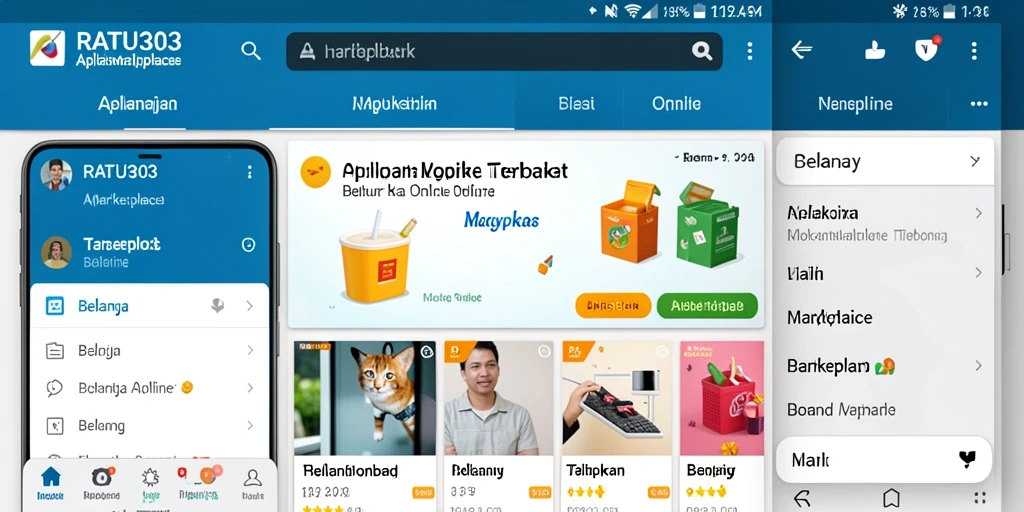 Antarmuka pengguna RATU303 yang sederhana dan menarik.